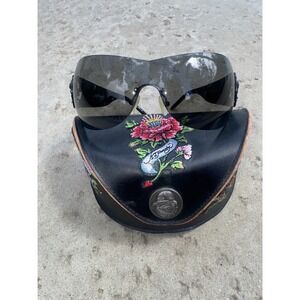 *RARE- Y2K Vintage Ed Hardy EHS024 rhinestone sunglasses